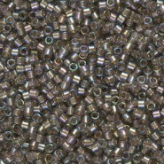 Miyuki Delica Perlen 11/0 - Sparkling beige lined grey ab DB-1773